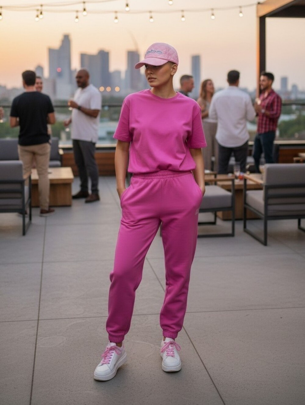 Bebe Pink Quilted Hat